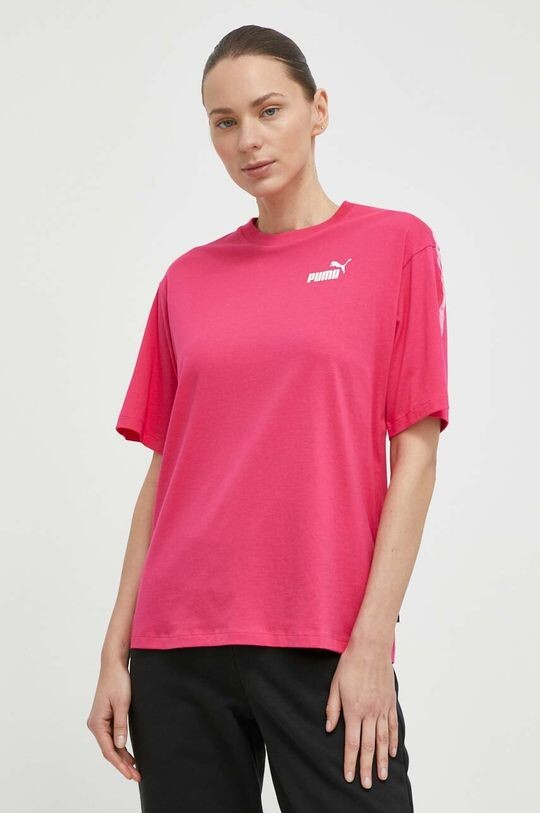 

Хлопковая футболка Puma, роза, Розовый, Хлопковая футболка Puma, роза