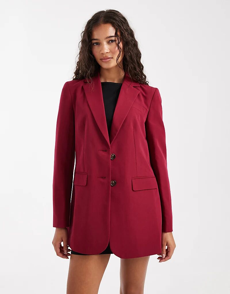 

Свободный блейзер Miss Selfridge вишневого цвета