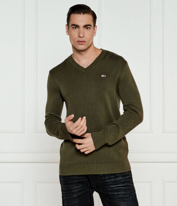 

Свитер Tommy Jeans Regular Fit, зеленый