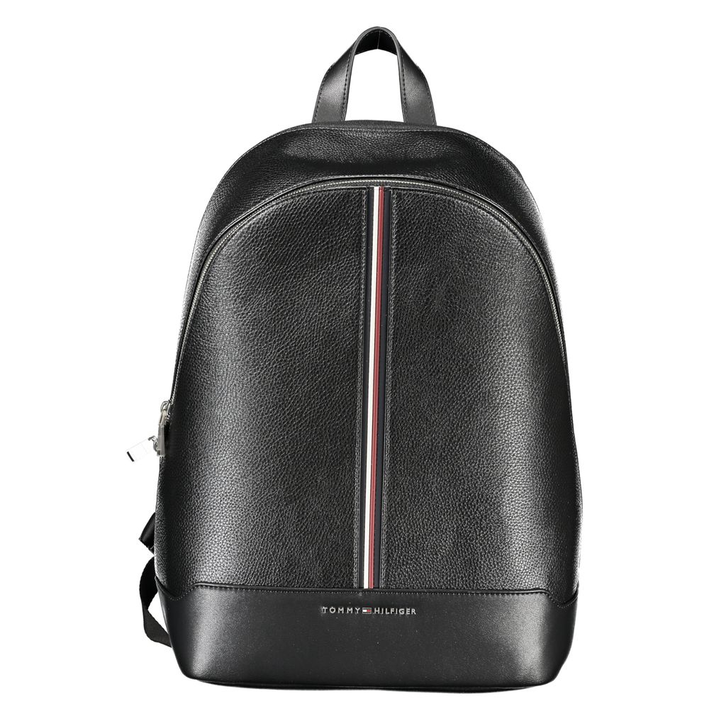 

Черный полиэтиленовый мужской рюкзак Tommy Hilfiger