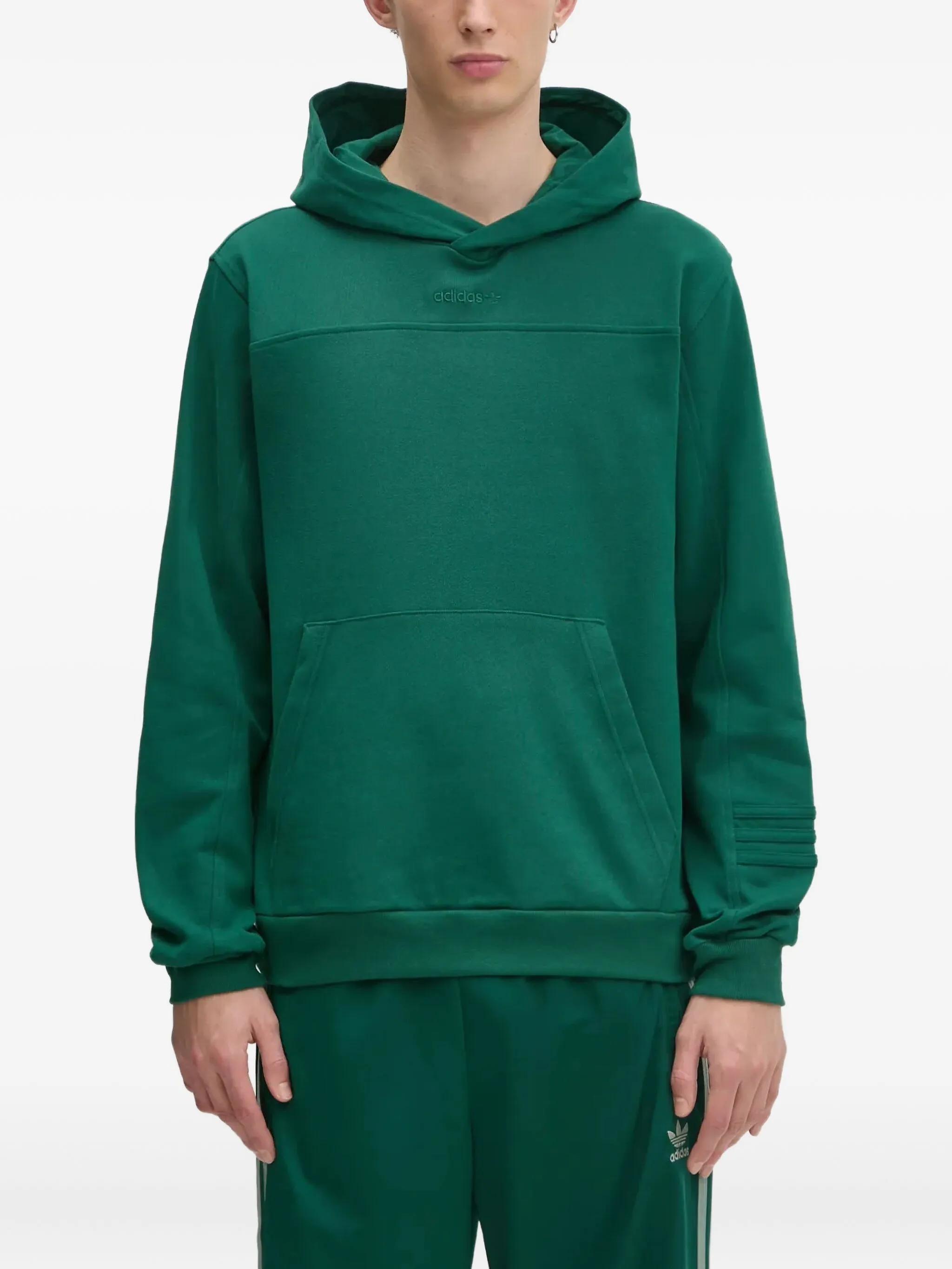 

Худи со вставками Adidas, зеленый