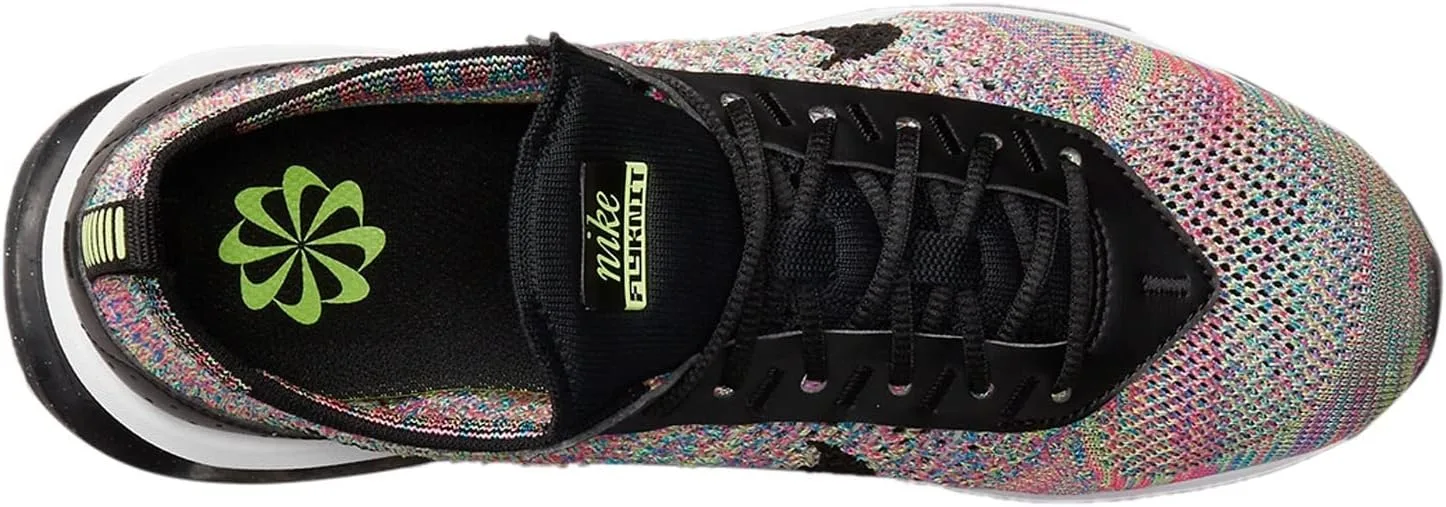 Кроссовки NIKE Air Max Flyknit Racer DJ6106 300 (41), черный/синий/зеленый/розовый — фото 3