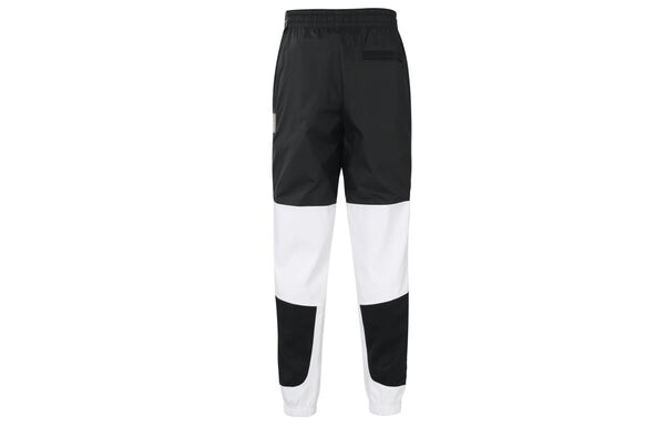 Спортивные штаны Air Jordan Air 11 Black White Splicing Sports Pants Long Pants Black White Colorblock, белый — фото 2