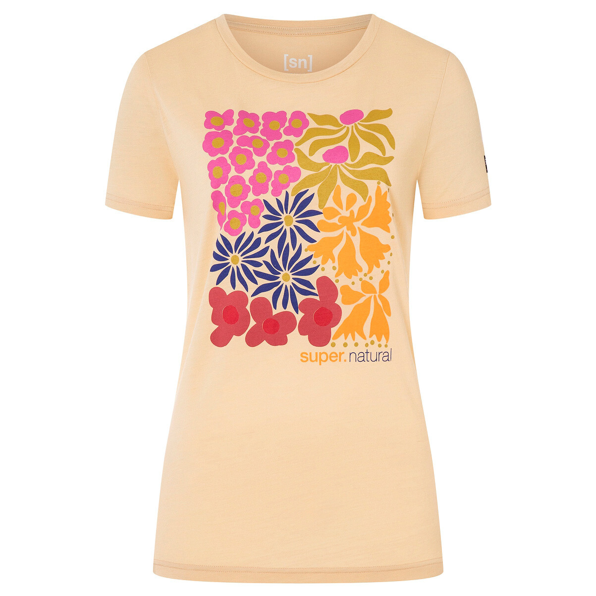 

Рубашка из мериноса Super Natural Women's Mat Is Tee, цвет Semolina/Various