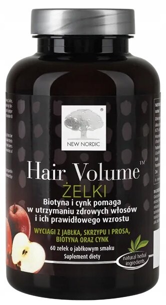 

Биологически активная добавка, Hair Volume, Gummies Hair Skin New Nordic, 60 капсул