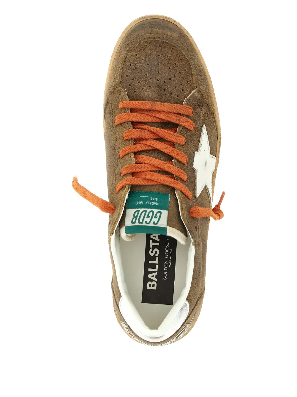 Кроссовки Ball Star с контрастными вставками Golden Goose, коричневый — фото 3