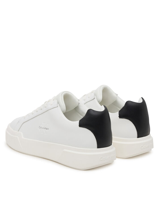 Кроссовки Chunky Cupsole Laceup Lth YM0YM01344 Calvin Klein, белый — фото 3