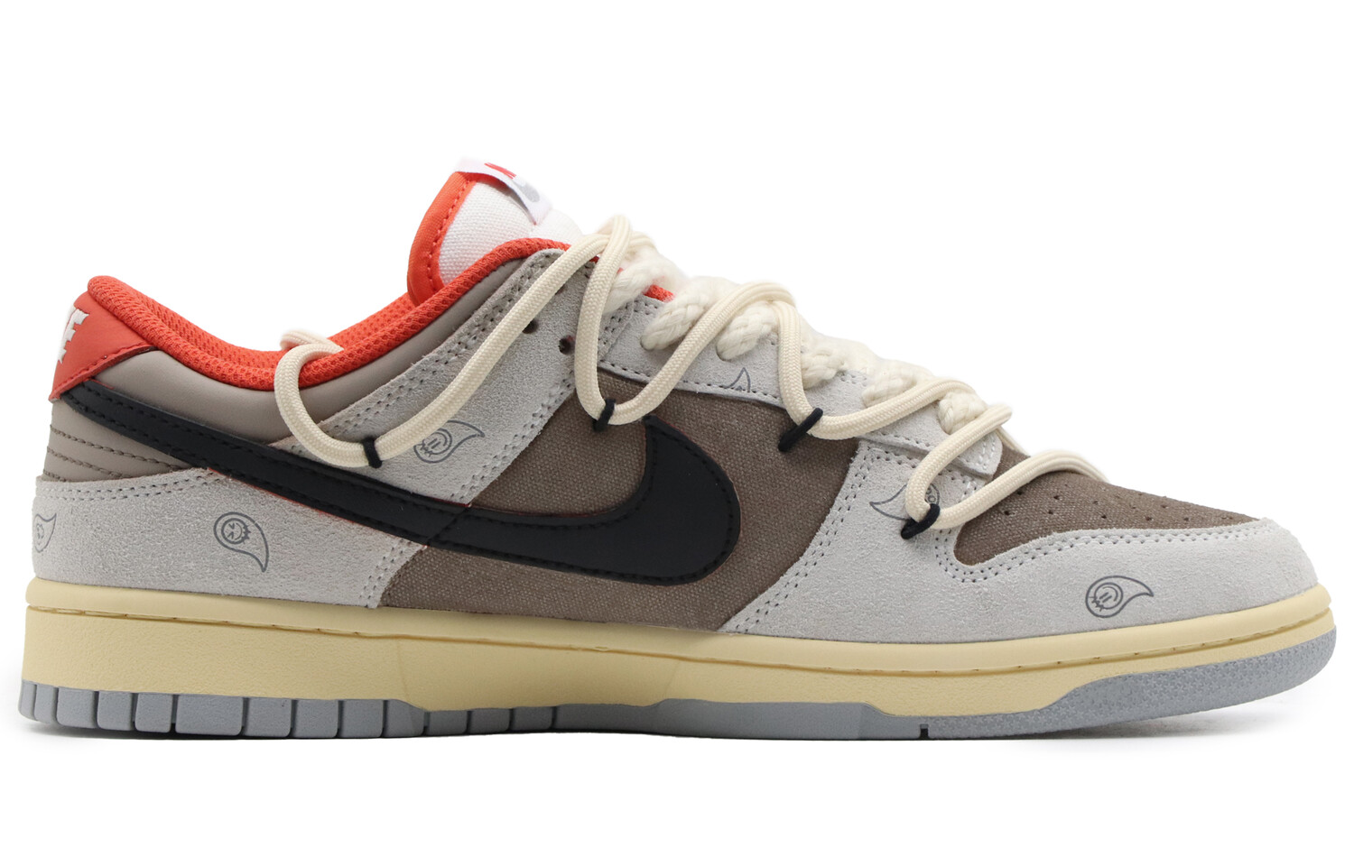 

Кроссовки Nike Dunk Skateboard Shoes Unisex Low-Top Gray Brown
