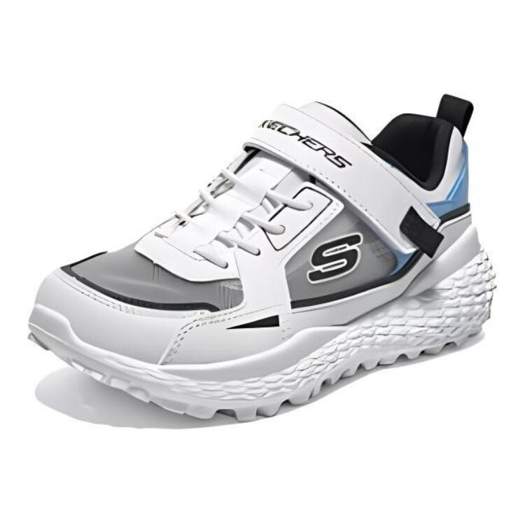 Детские кеды Детские низкие белые/синие Skechers, белый/синий — фото 3