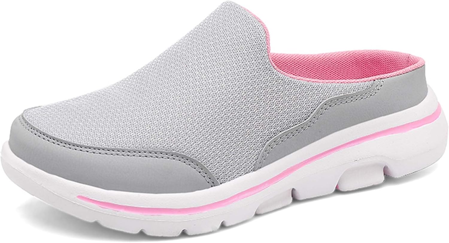 

Мужские и женские шлепанцы Vtiao, мягкая подкладка, сетчатые мужские шлепанцы, нескользящие сабо, женские шлепанцы для дома и улицы, подошва для спортивной обуви с противоскользящим эффектом, серый