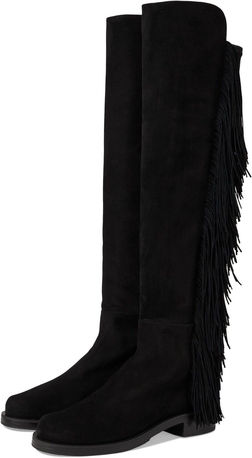 

Ботинки Stuart Weitzman 5050 Bold Fringe Boots, черный