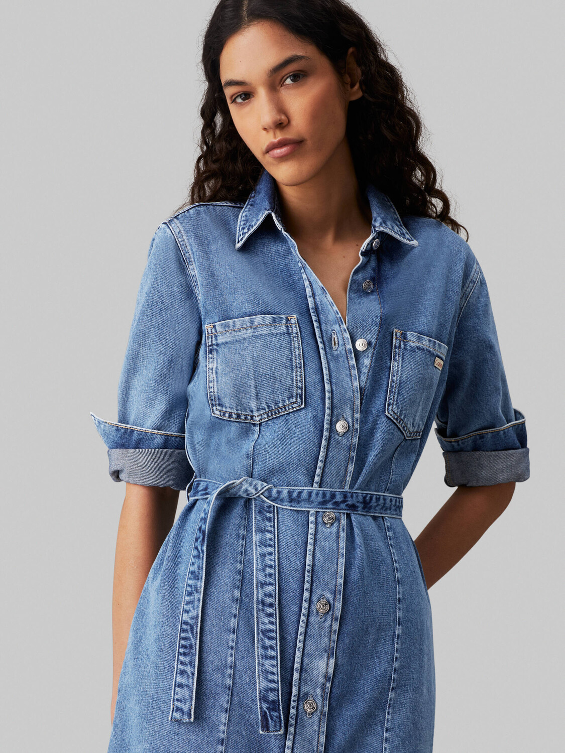 

Джинсовое платье CALVIN KLEIN JEANS, синий