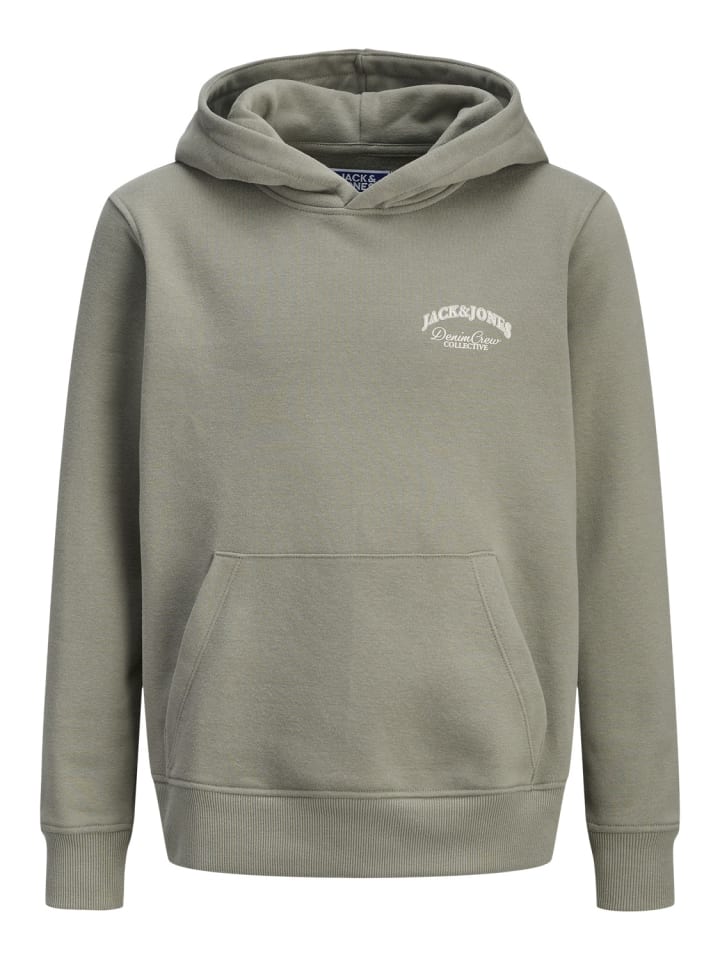 

JACK & JONES Junior Толстовка с капюшоном JJEBRANDES MNI в цвете ветивер