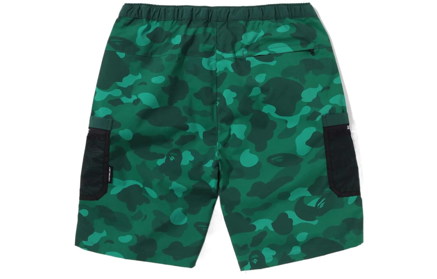 BAPE Цветные камуфляжные шорты с сетчатым карманом SS22 A Bathing Ape, зеленый — фото 2