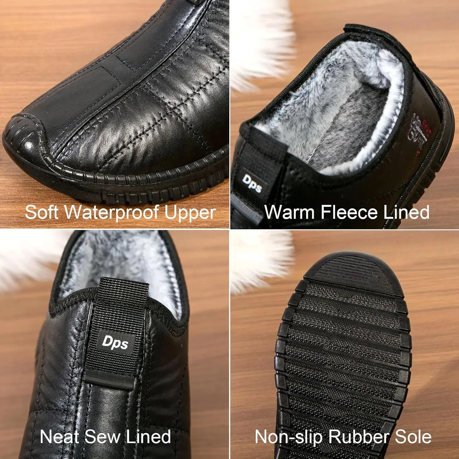 Зимние ботинки на шнуровке, водонепроницаемые, Loafers & Slip-Ons, коричневый — фото 3