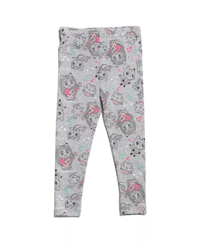 Комплект одежды из флисового свитшота и леггинсов Dreamworks Gabbys для кукольного домика для маленьких девочек, комплект одежды для малышей Dreamworks Gabby'S Dollhouse, мультиколор — фото 2