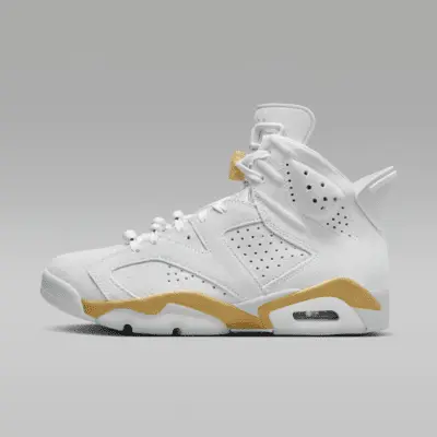 

Кроссовки Jordan Air 6 Retro "Pearl", цвет Pure Platinum/Metallic Gold/Coconut Milk/Glacier Blue