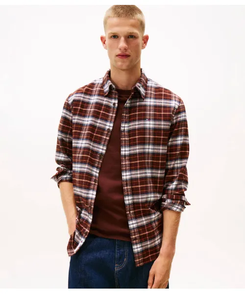 

Рубашка Regular fit Tommy Jeans, коричневый