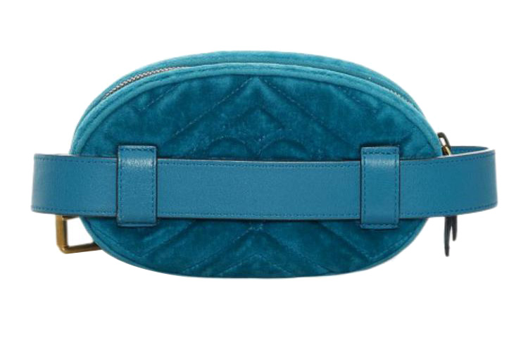 Женская сумка-пояс Gucci GG Marmont из бархата — фото 3