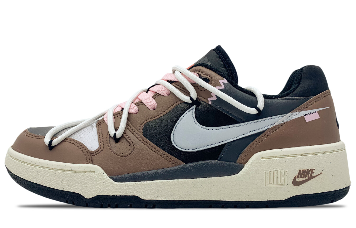 

Кроссовки Nike Full Force Skateboarding Shoes Men Low-top Black/Brown, черный/коричневый