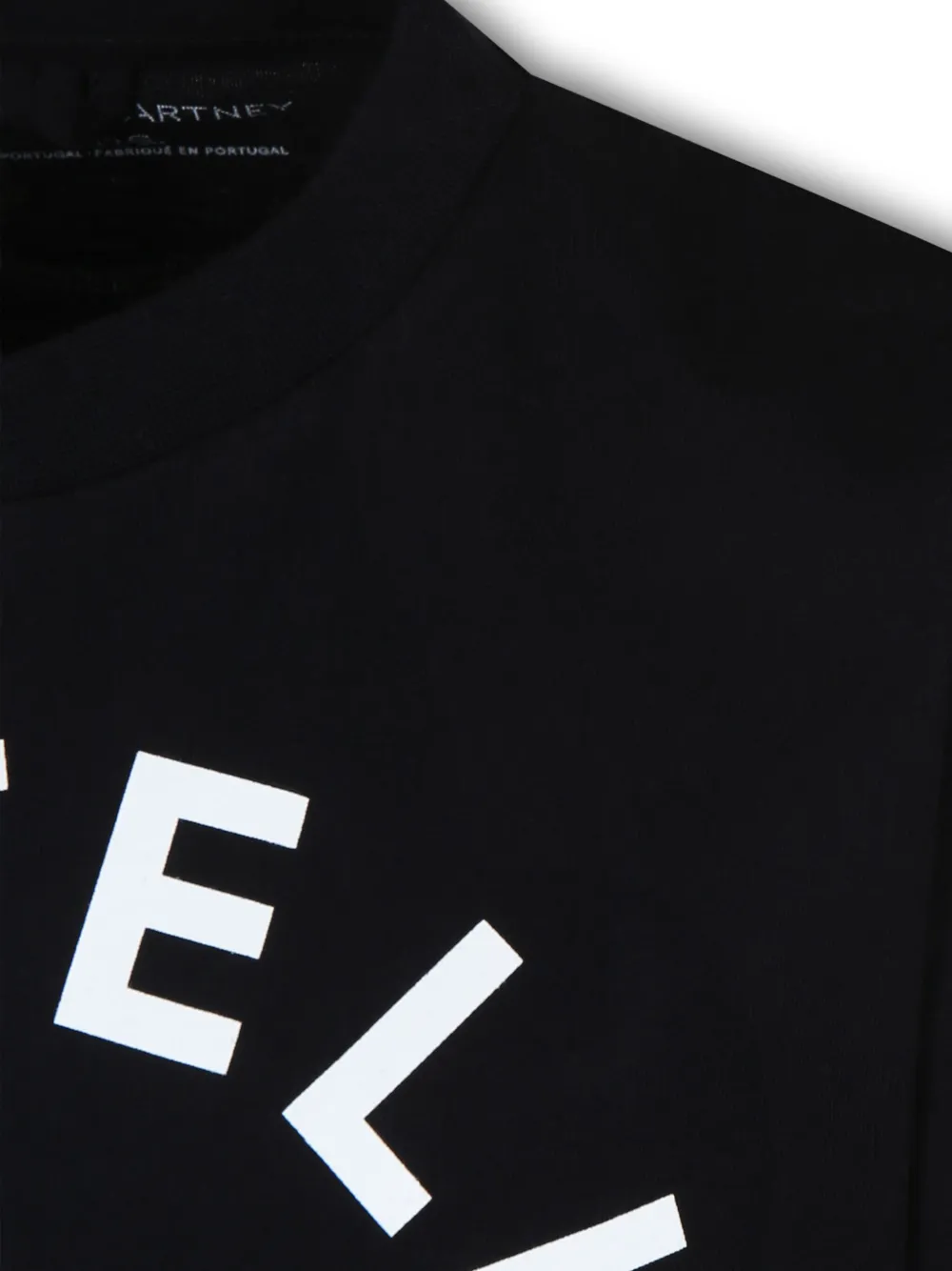 Футболка из органического хлопка с логотипом Stella McCartney Kids, черный — фото 3