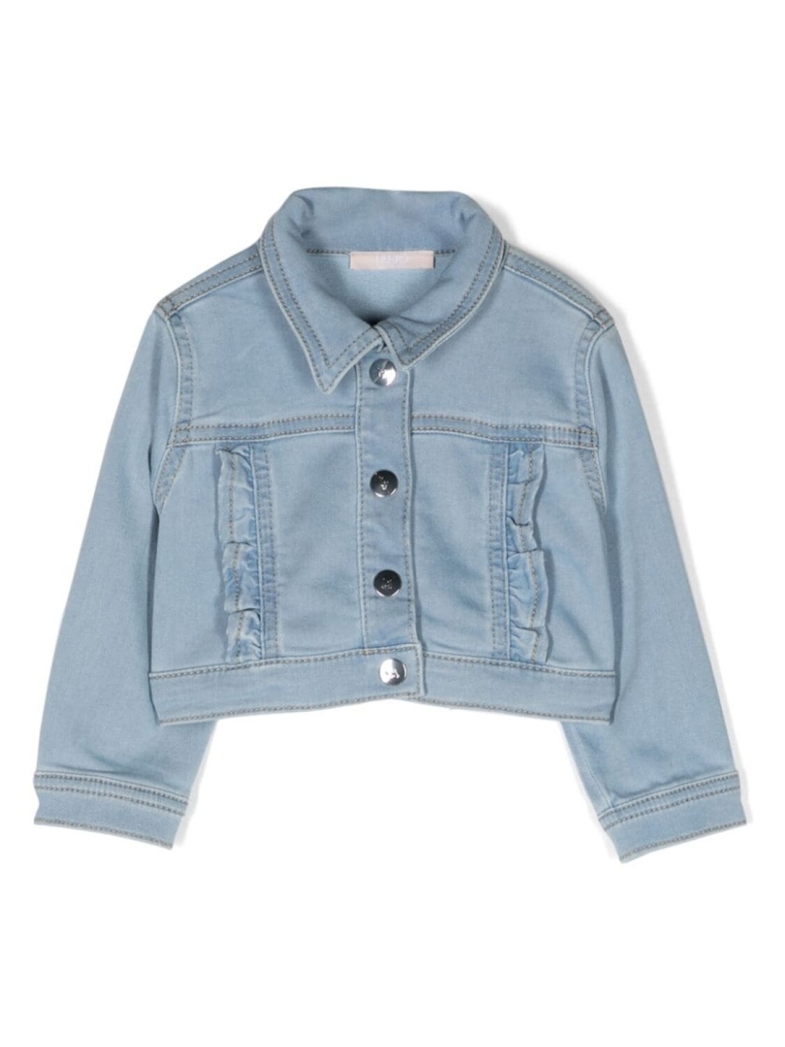 

Liu Jo Kids джинсовая куртка с оборками, синий