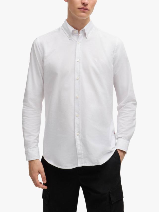 

Рубашка BOSS из хлопка Regular Fit HUGO BOSS, White