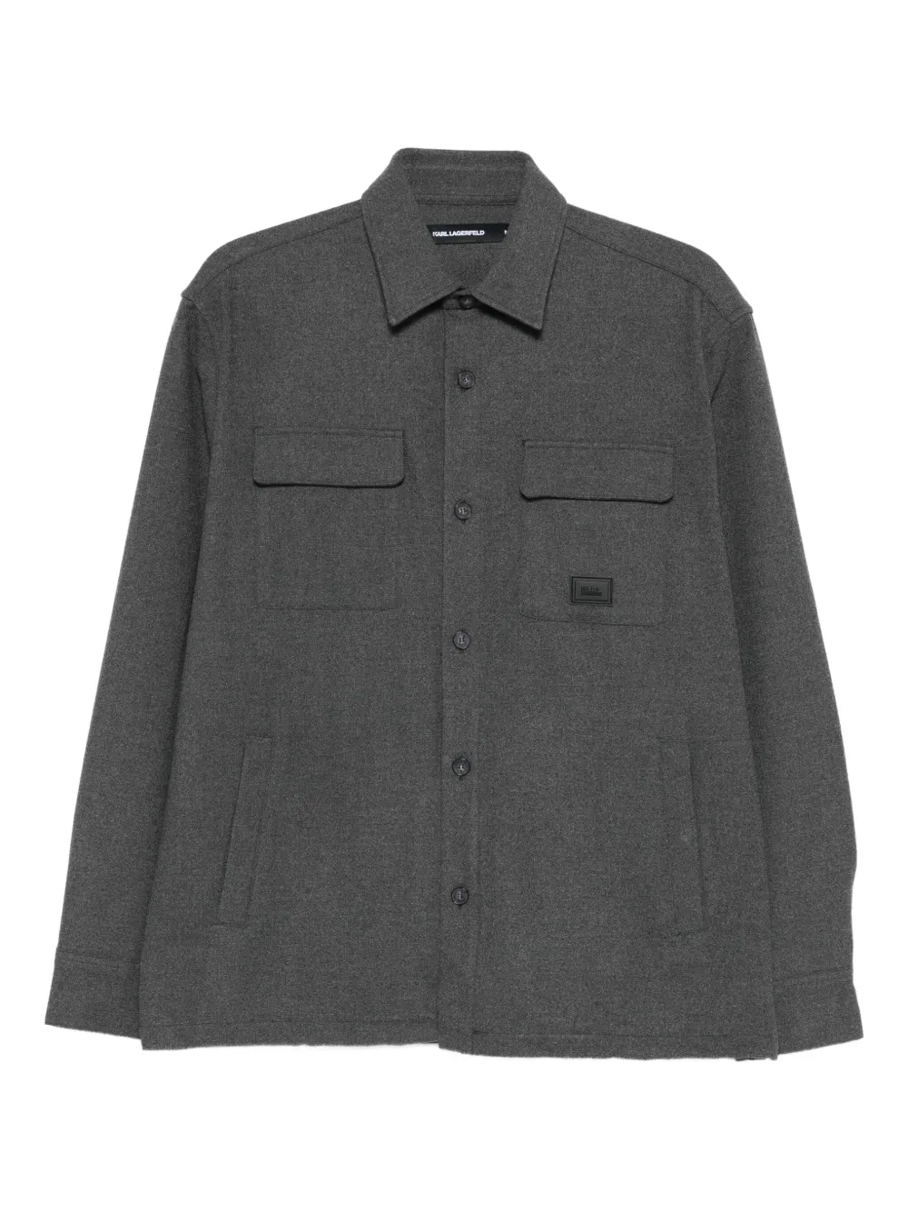 

Рубашка с карманами Karl Lagerfeld, серый