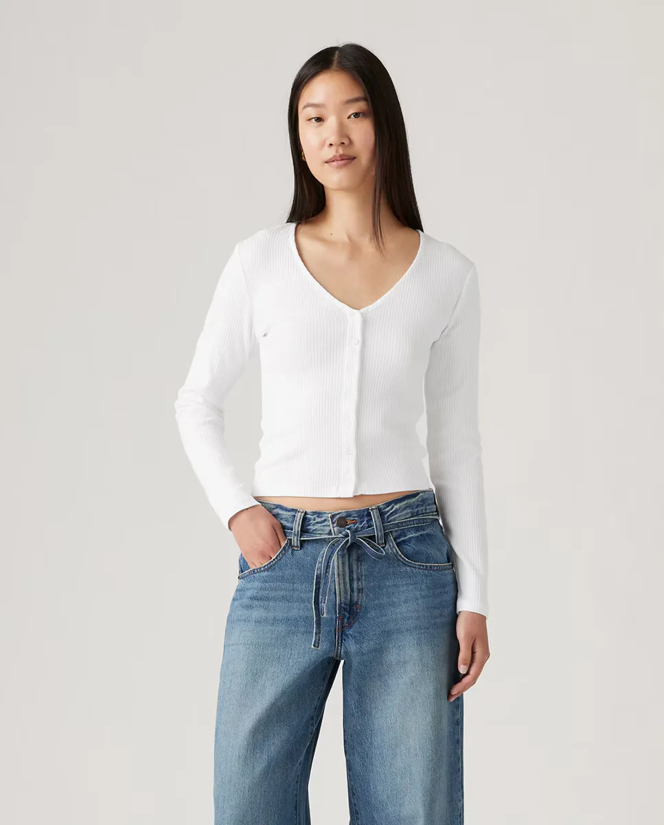 

Женская футболка с длинным рукавом Levi's, белый