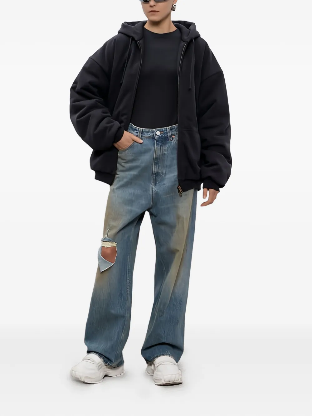 Многоуровневая футболка с длинными рукавами Vetements, черный — фото 2
