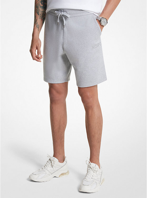 

Шорты из хлопковой смеси френч терри Michael Kors Mens, серый