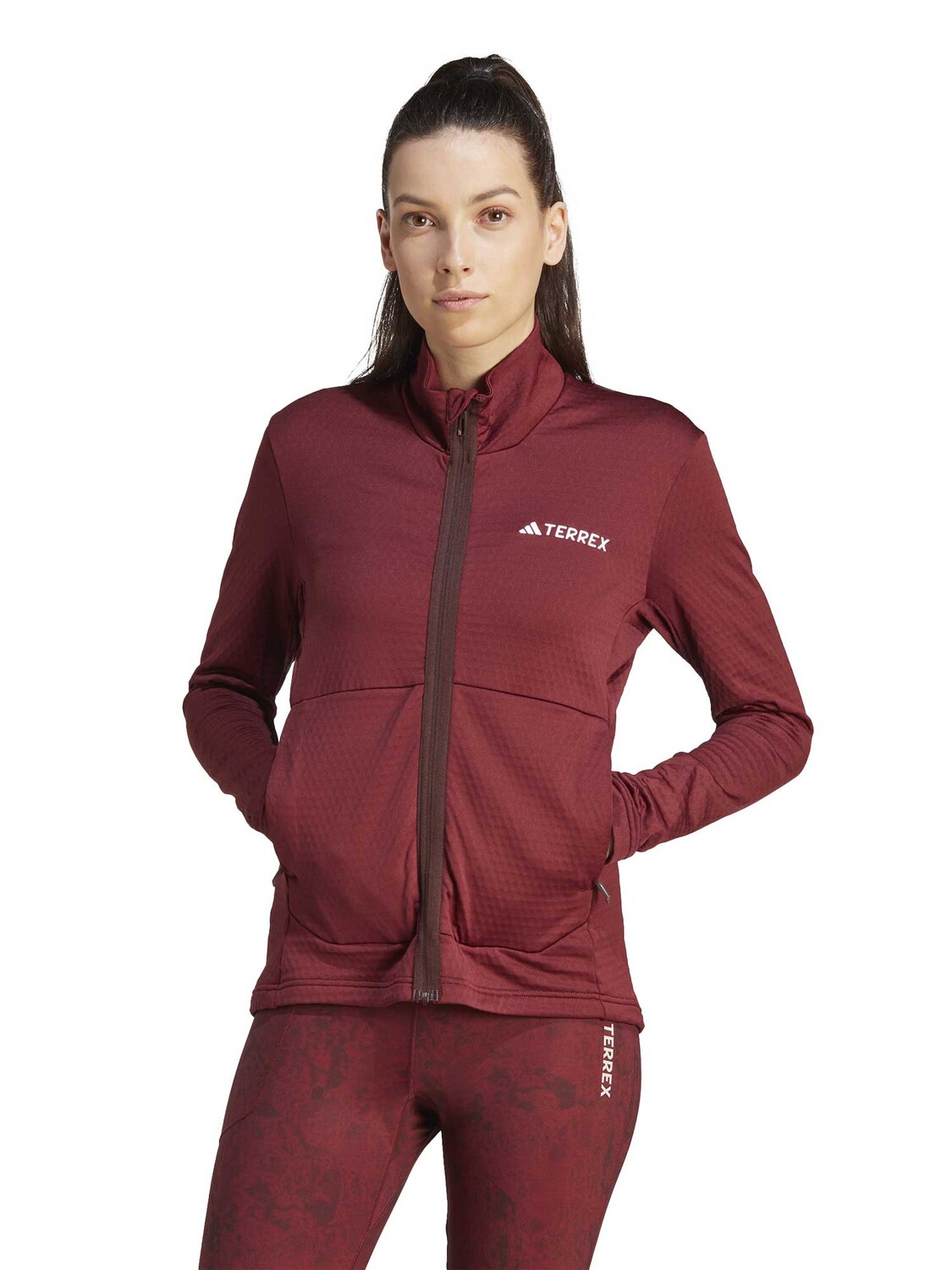 

Спортивный топ Adidas Performance Terrex Multi Light Fleece, красный