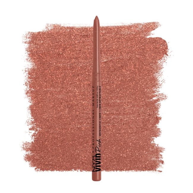 Яркий насыщенный механический карандаш для глаз NYX Professional Makeup, цвет spicy pearl, 0,28 гр — фото 2