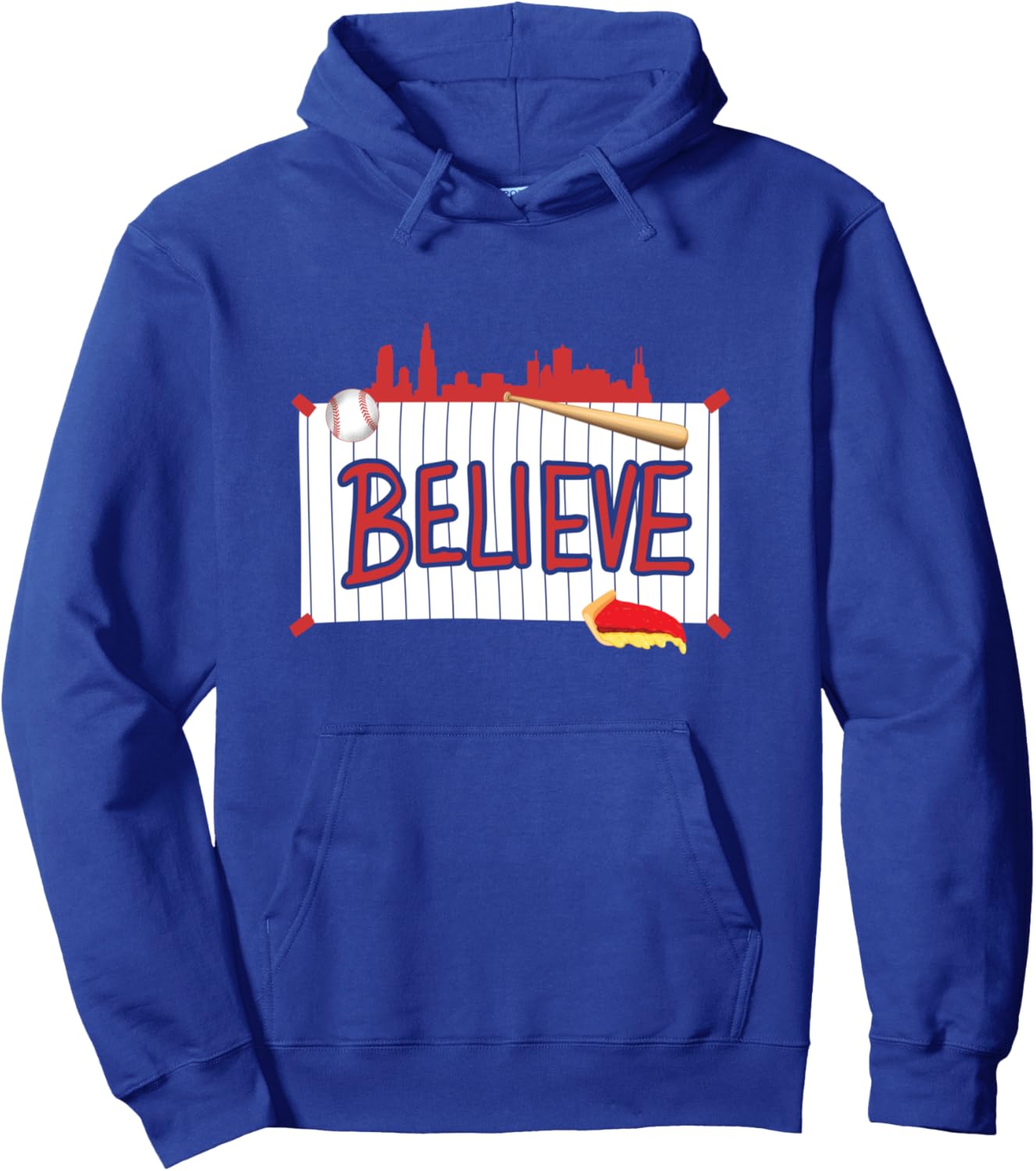 

Толстовка Chicago Baseball Believe Playoffs Ryno Sports, синий