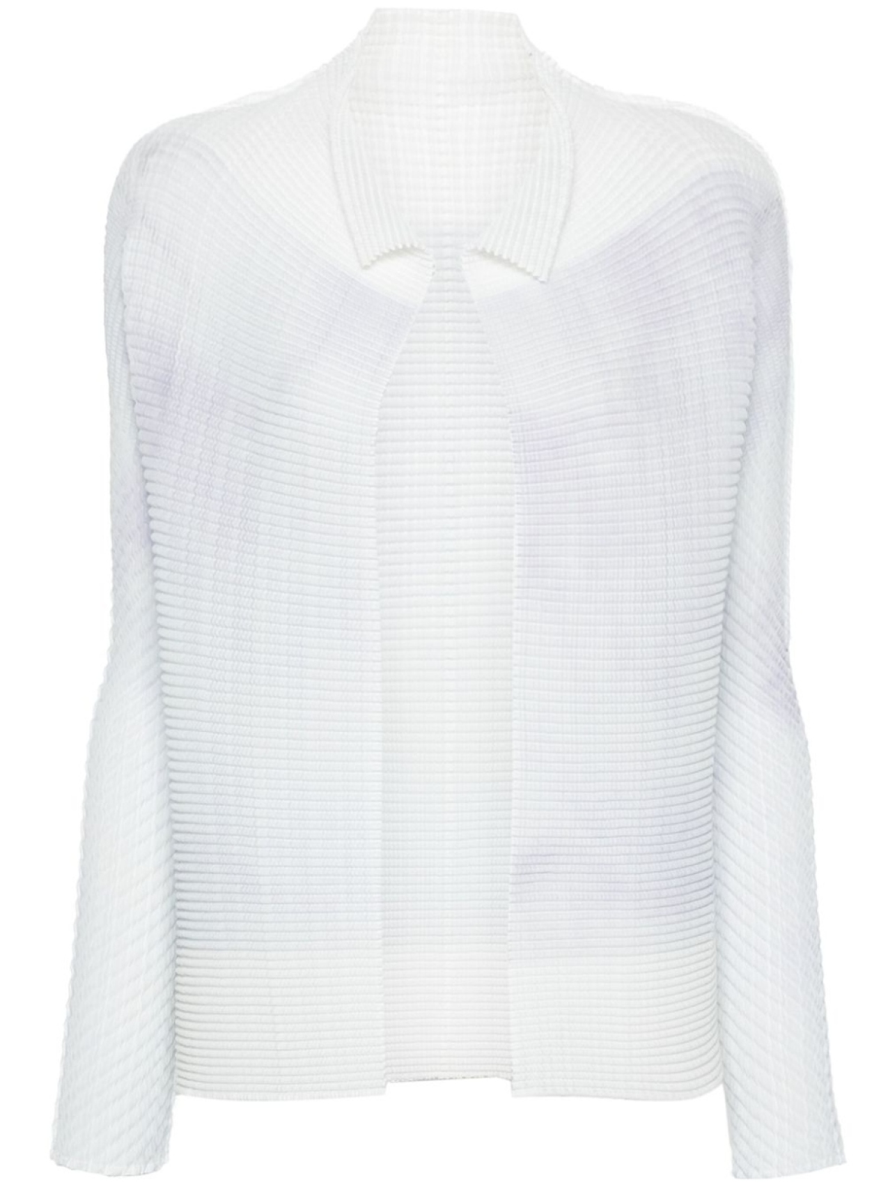 

Issey Miyake плиссированный кардиган с эффектом омбре, синий