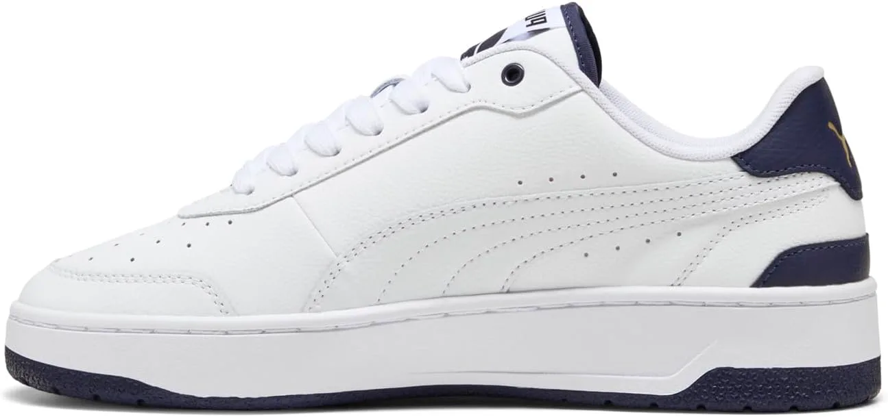 Мужские кроссовки PUMA Ca Match Premium с шнуровкой для повседневной носки - белые, белый/синий