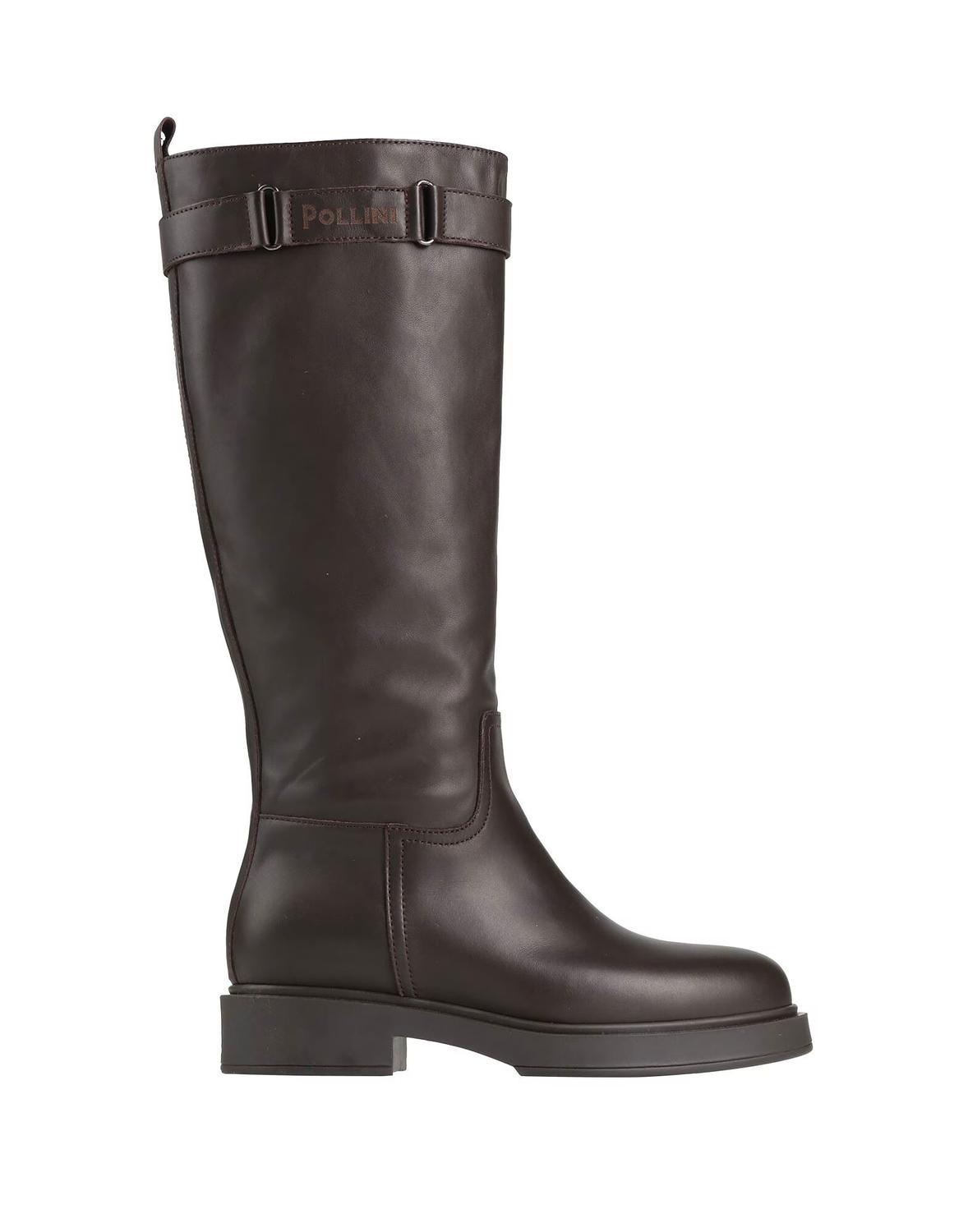 Ботинки Pollini, темно-коричневый