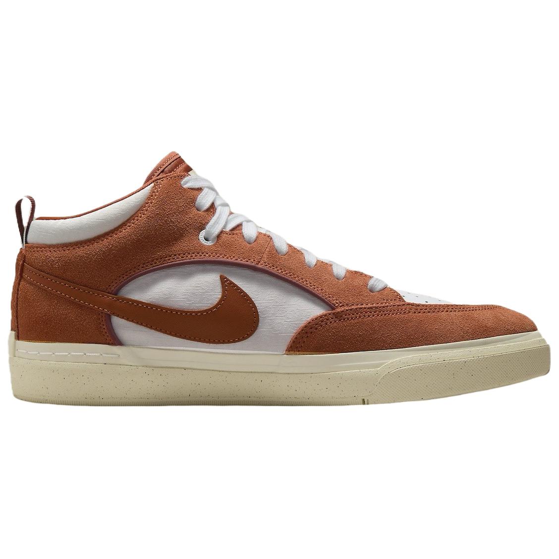 Sb React Leo Темный Ржавый Nike, коричневый/белый — фото 3