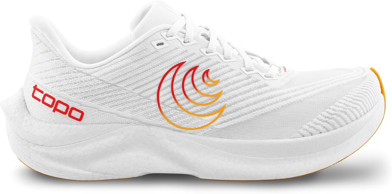 Мужские кроссовки Topo Athletic Cyclone 3 с легкой конструкцией и удобной посадкой, перепад 5 мм, для бега по дороге, белый — фото 3
