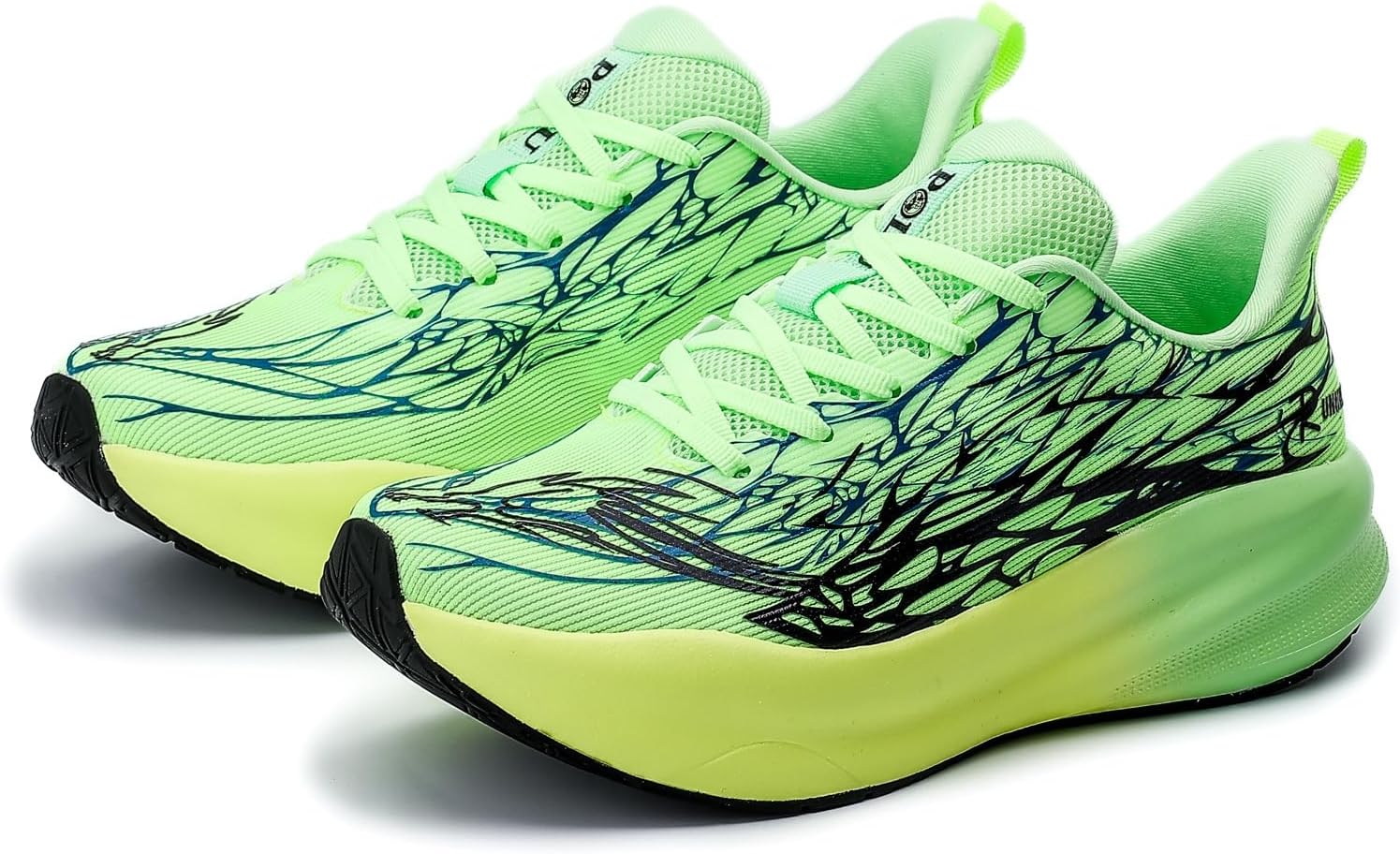 

Мужские стильные спортивные кроссовки с круглым носком и сетчатой вставкой, шнуровка, нескользящая толстая подошва, амортизирующая мягкая подошва, повседневные беговые кроссовки, подходящие для бадминтона, школьных тренировок и прогулок Negyanme...