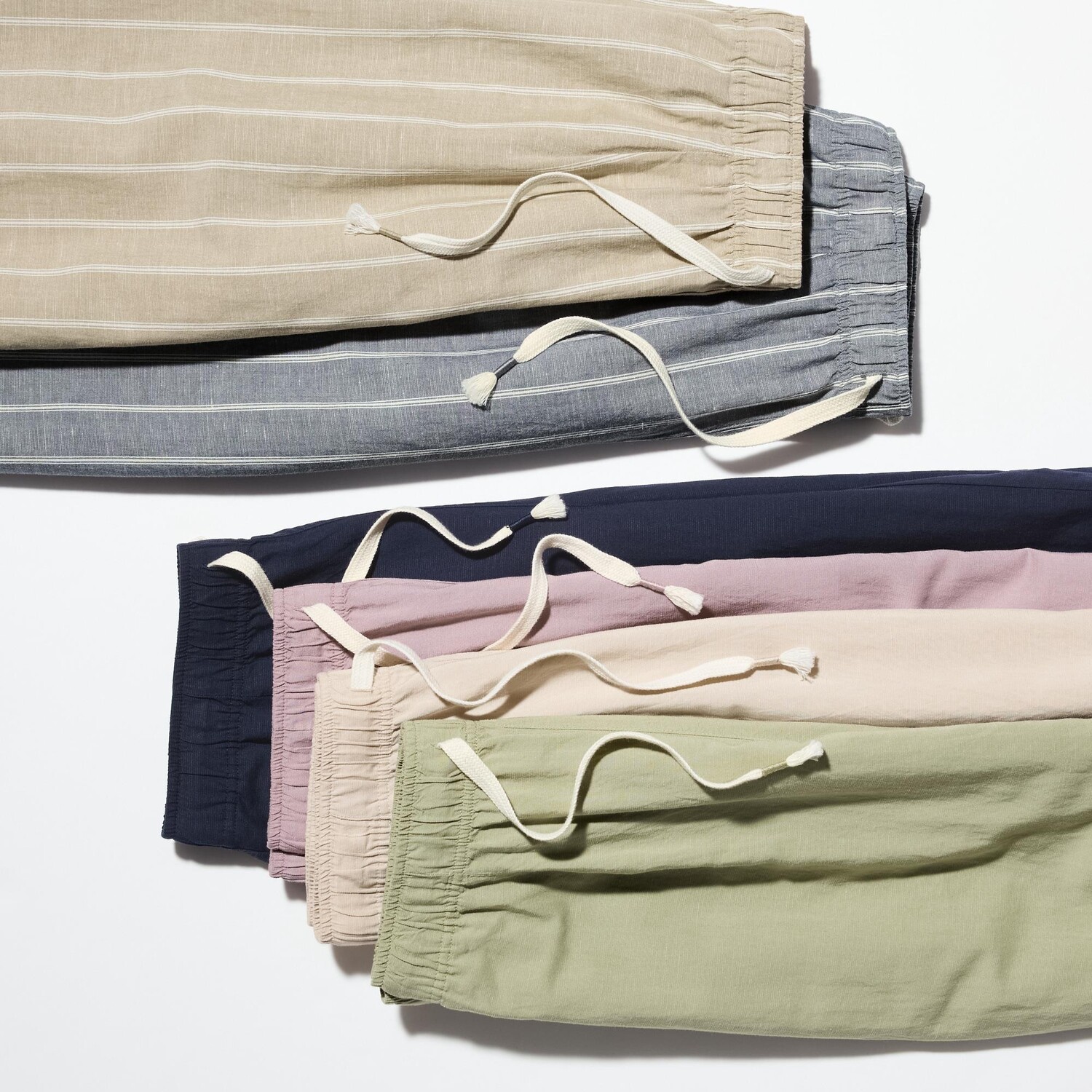 Брюки UNIQLO из смесового льна, фиолетовый — фото 3