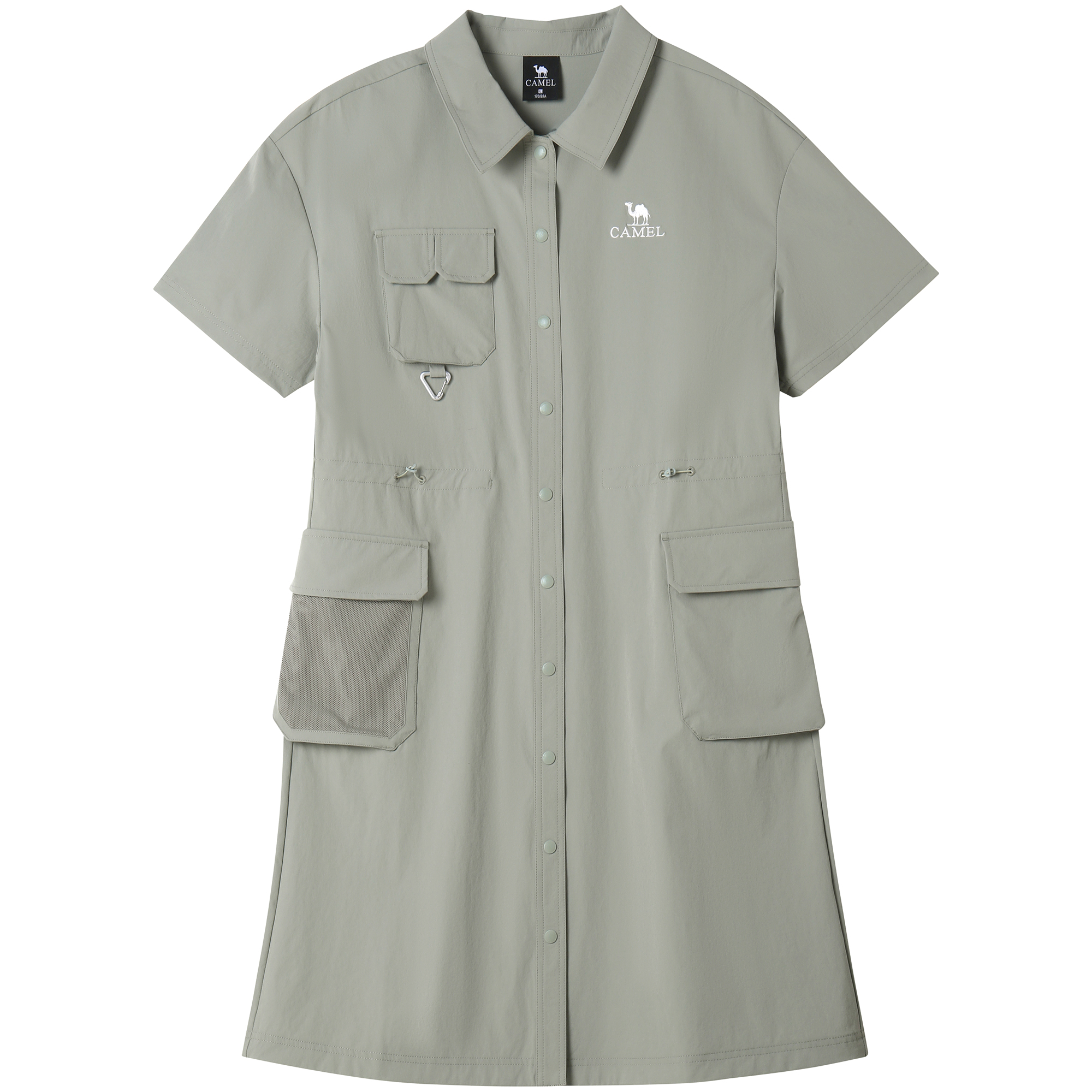 

Платье с короткими рукавами серии Urban Function для женщин CAMEL, Ice Crystal Gray