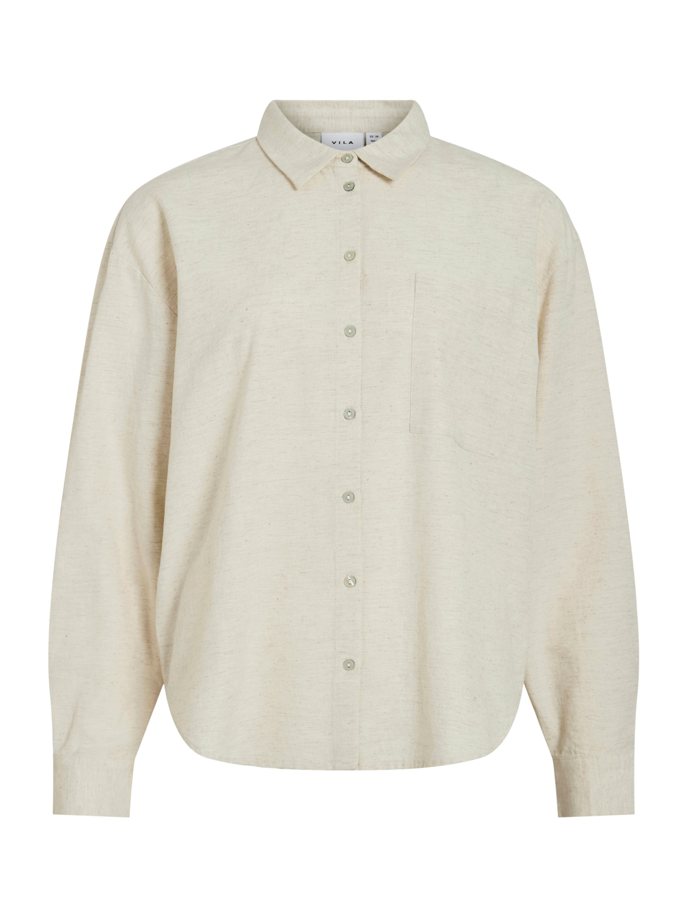 

VILA Рубашка из шерсти белая