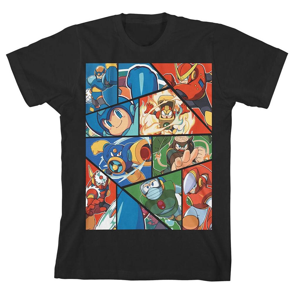 

Футболка с рисунком Megaman для мальчиков 8–20 лет Licensed Character, черный