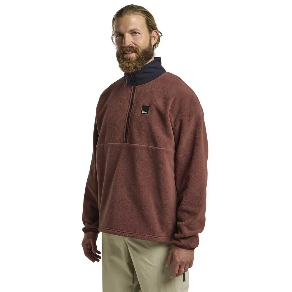 

Толстовка Jack Wolfskin Sumetro half zip, коричневый