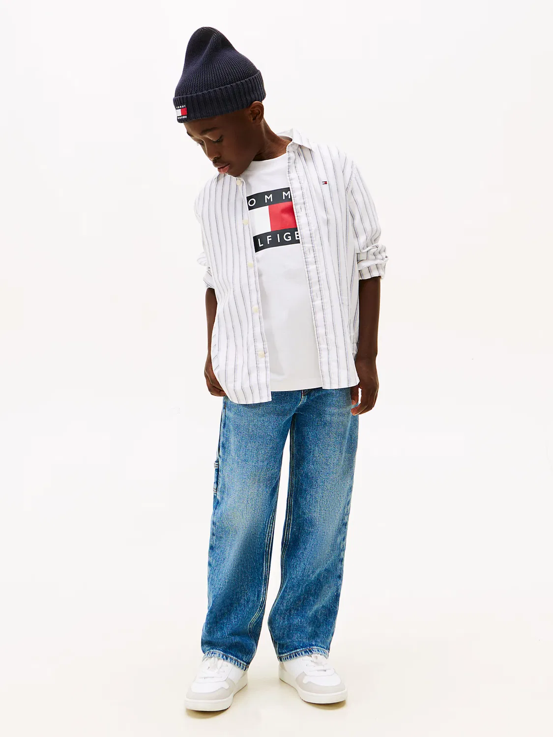 Рубашка на пуговицах стандартного кроя Tommy Hilfiger, White — фото 4