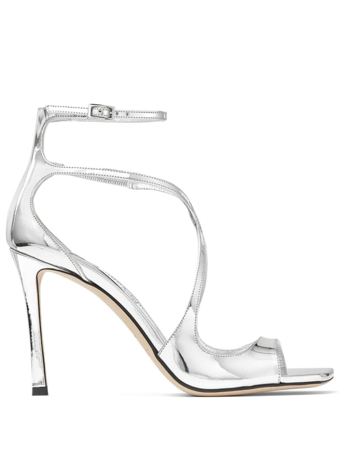 

Jimmy Choo босоножки Azia 95, серебристый