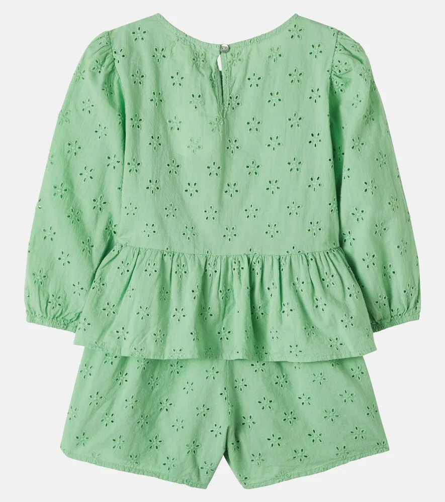 Комплект из топа и шорт Alma Broderie Anglaise Cozmo, зеленый — фото 2