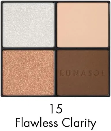 Тени для век Eye Coloration N 15 Lunasol 4-цветные — фото 3