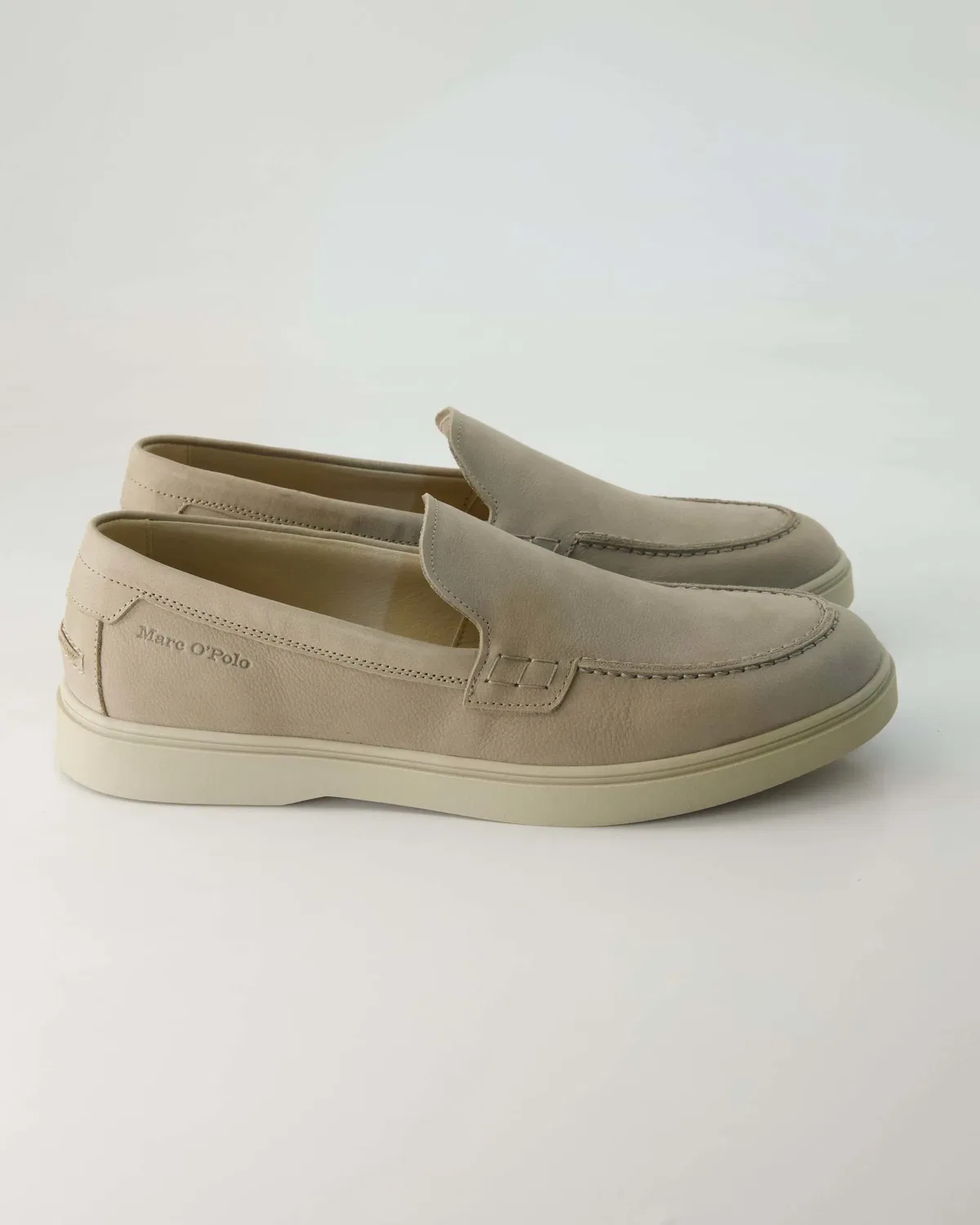 Слипперы из нубука Marc O'Polo Shoes, бежевый — фото 2